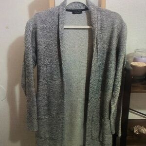 Men's Gray Cardigan Sweater